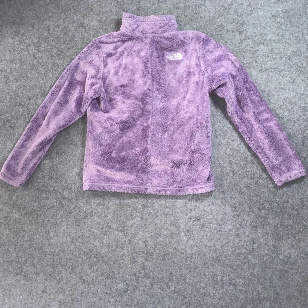 The North Face Oso Fleece Jacket Girls L (12) Purple High Pile Full Zip